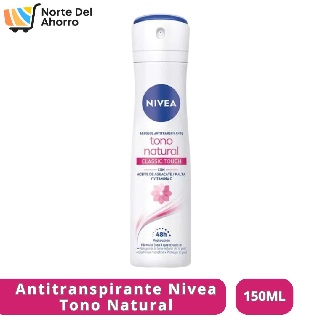 Antitranspirante Nivea Tono Natural 150ml | Protección y Cuidado Diario
