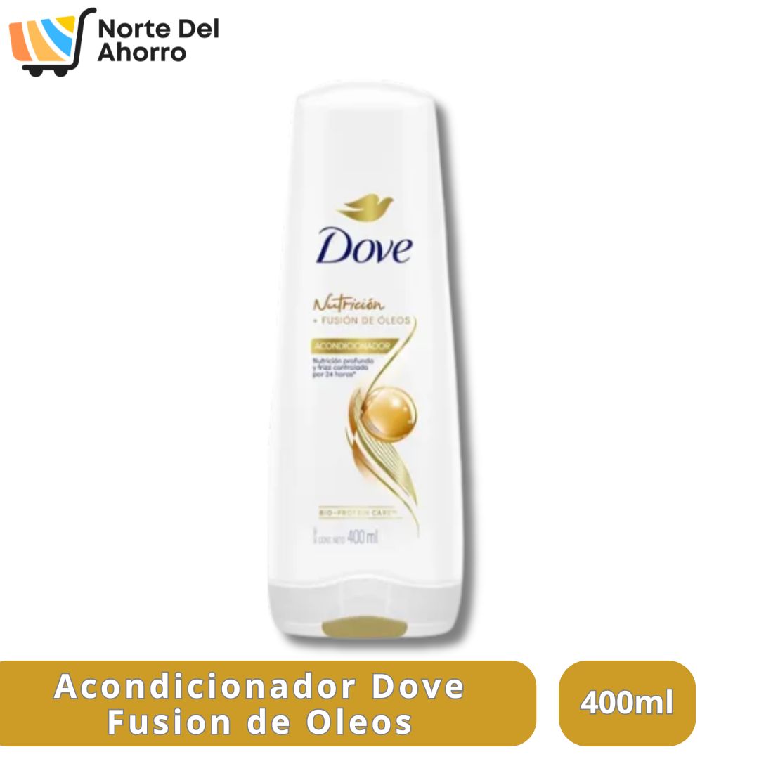 Acondicionador Dove 400ml | Nutrición con Fusión de Óleos