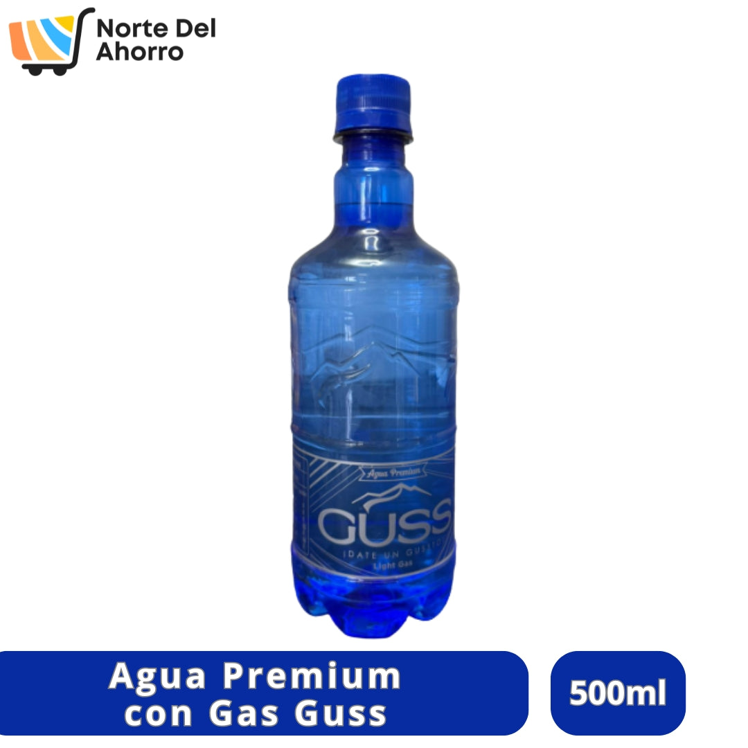 Agua Premium Guss con Gas 500ml | Refrescante y de Calidad