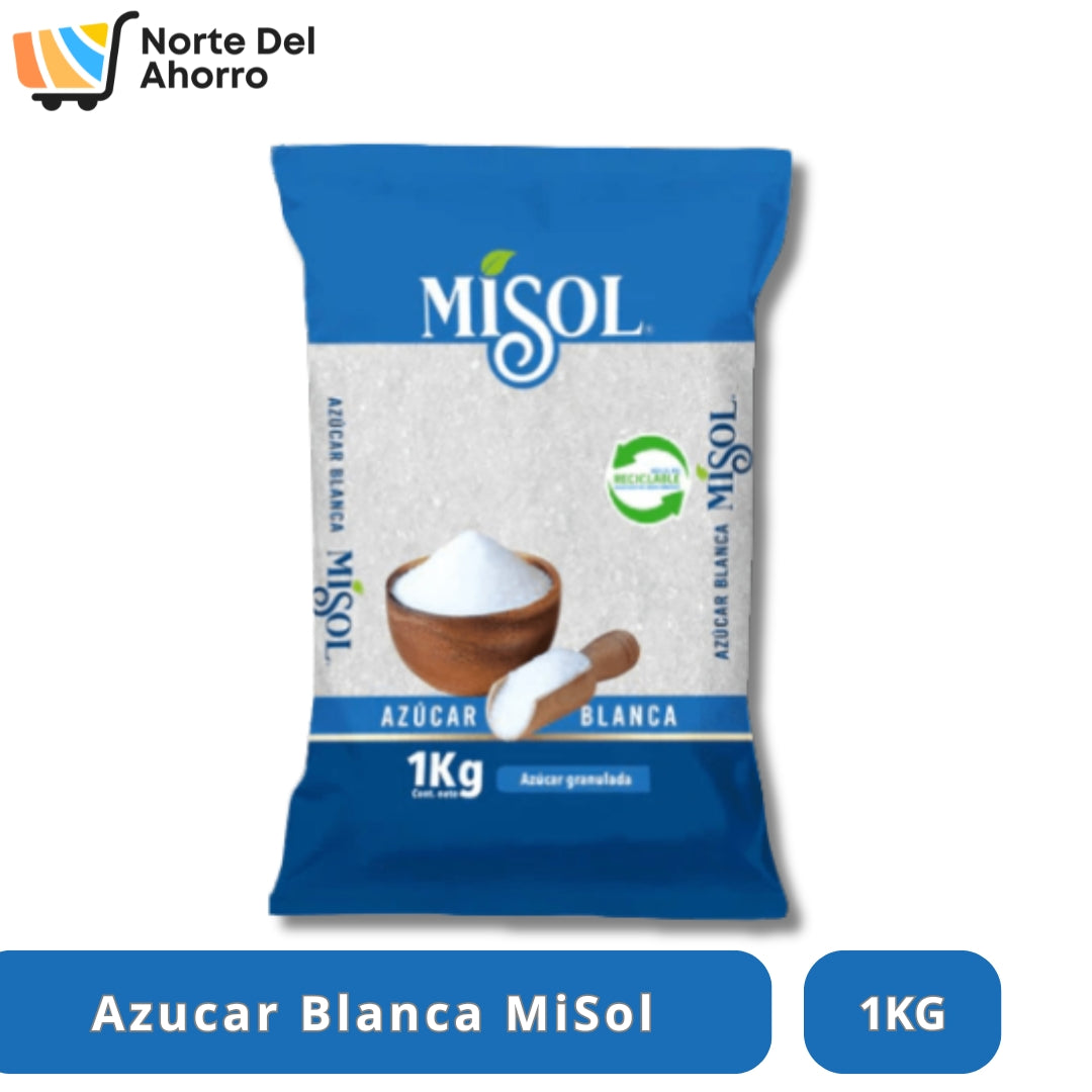Azúcar Blanca MiSol 1KG | Dulzura para el Hogar