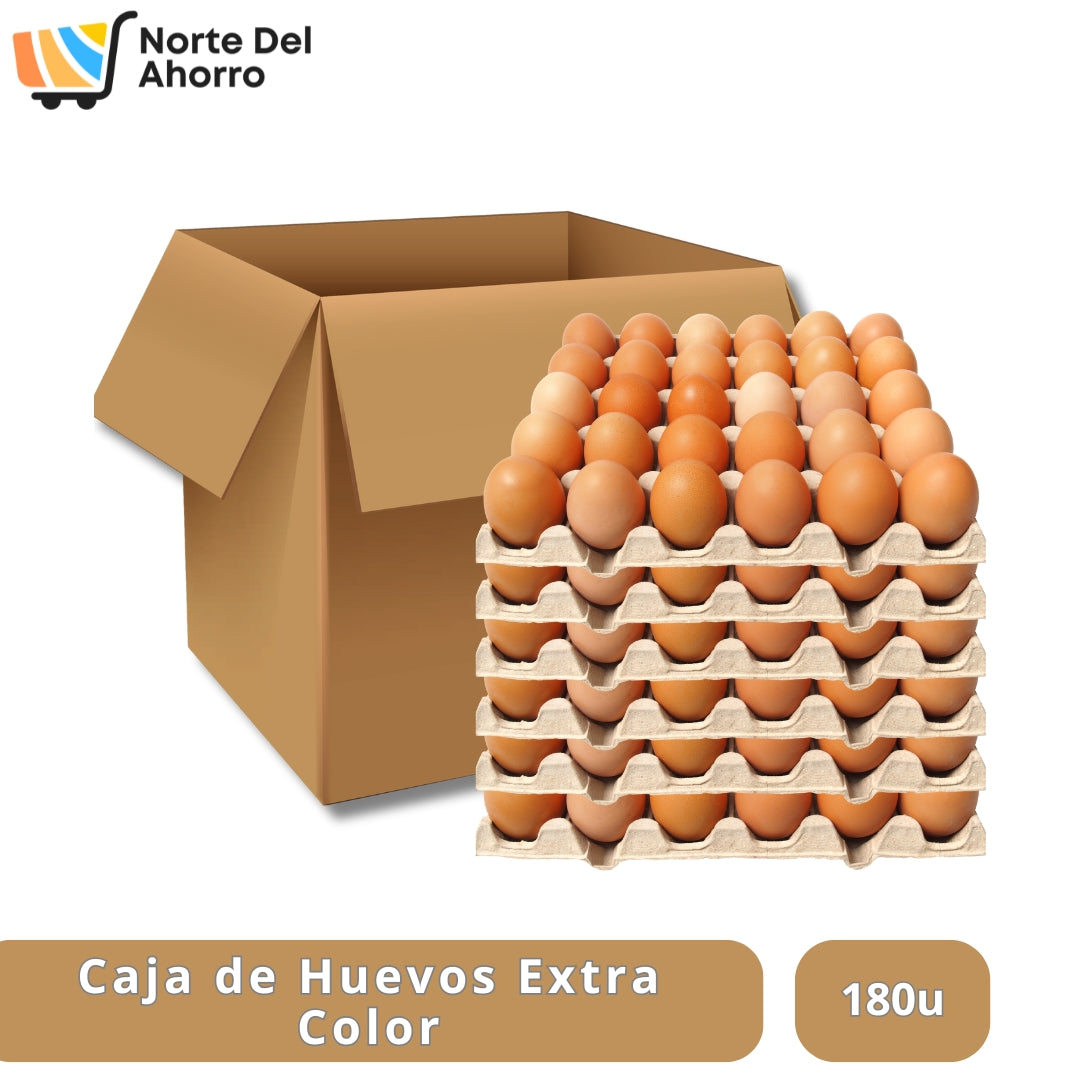 Caja Huevos Extra Color 180un | Mayor Rendimiento