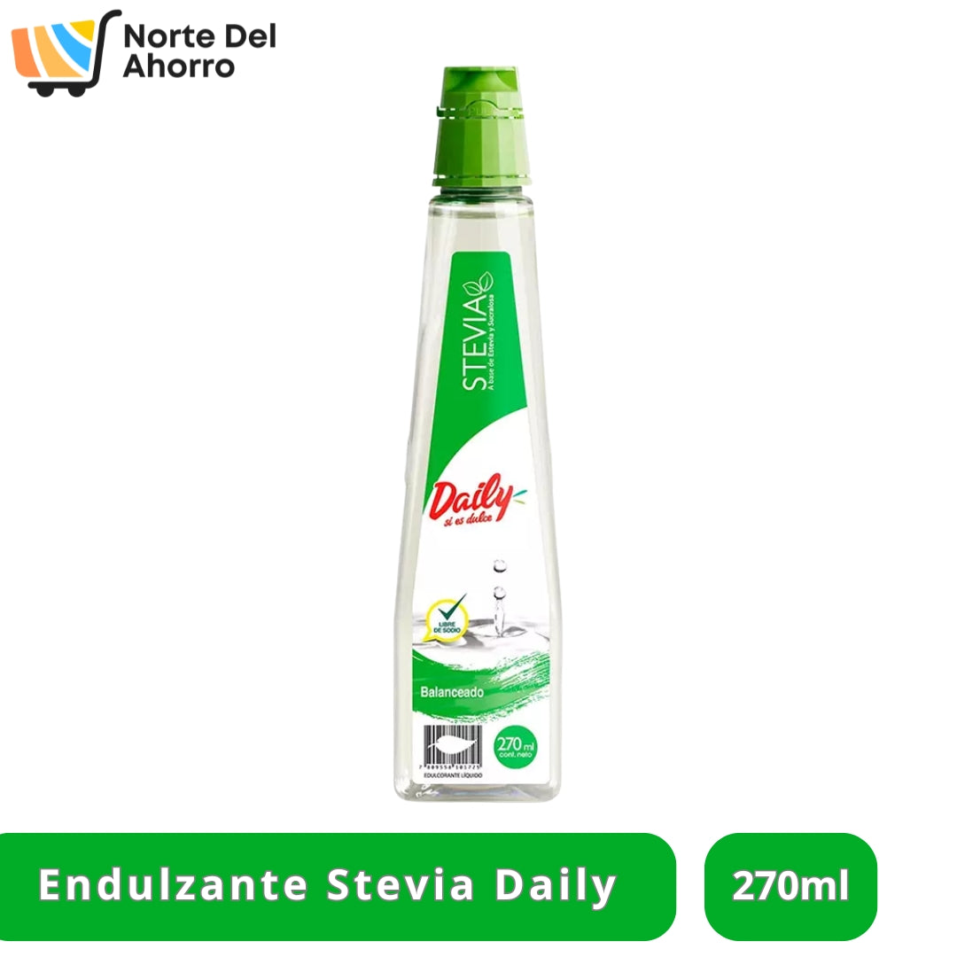 Endulzante Stevia Daily 270ml | Dulzura Natural
