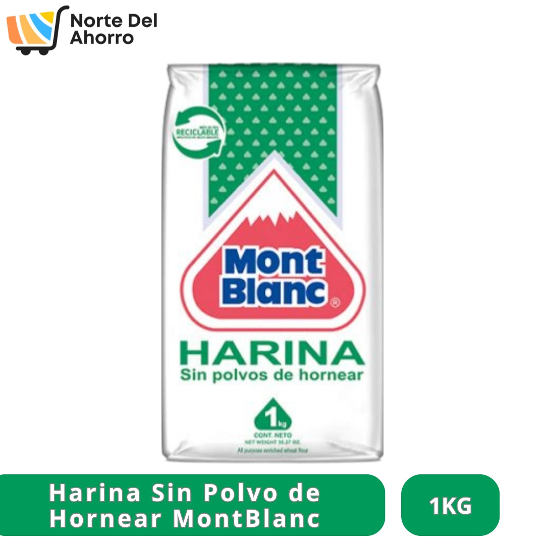 Harina Mont Blanc 1KG Sin Polvos de Hornear