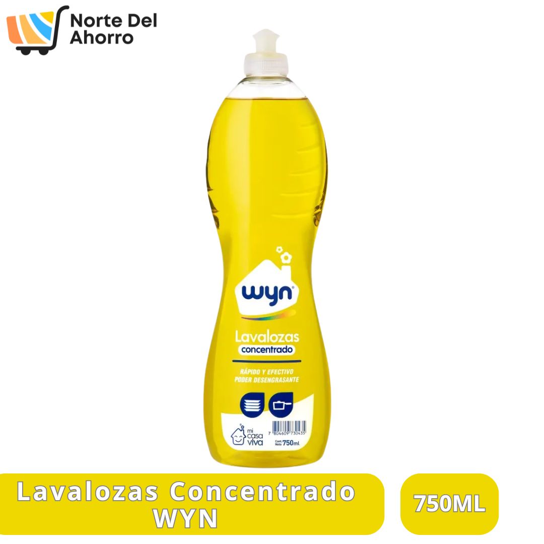 Lava Loza Wyn Concentrado 750ml | Poder Desengrasante