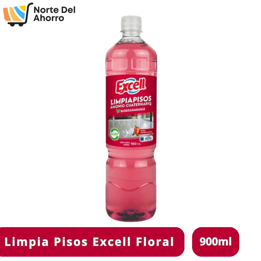 Limpia Piso Excell Floral 900ml | Brillo y Aroma