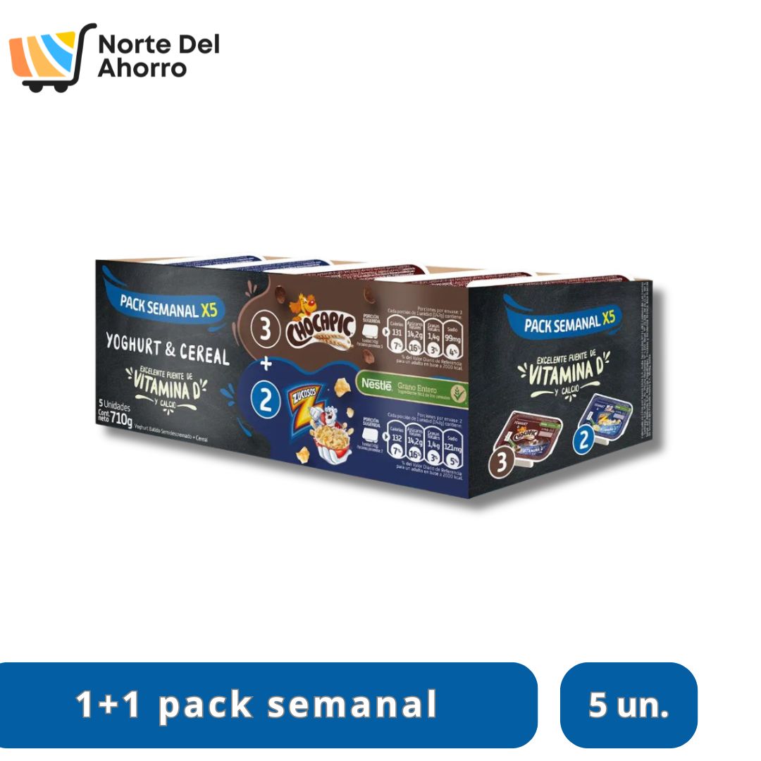 1+1 Pack semanal Chocapic - zucaritas