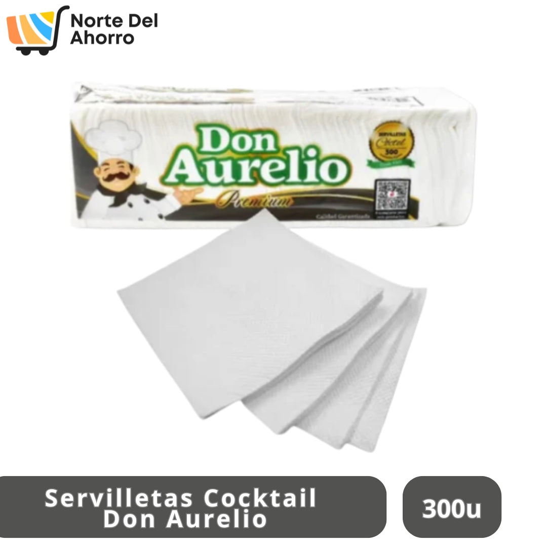 Servilletas Don Aurelio Cocktail 300 Unidades