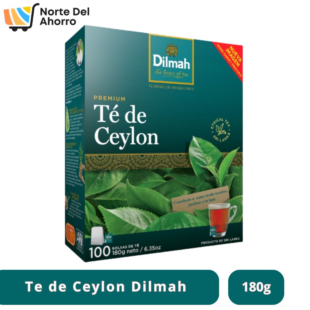 Té Dilmah Ceylon 100 Bolsas | Fino y Aromático