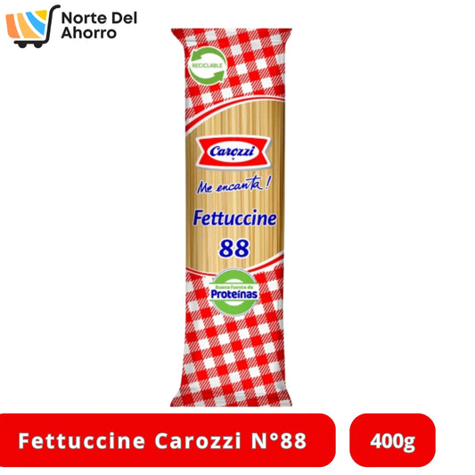Fettuccine Nº88 400g Carozzi | Pasta Tradicional Italiana