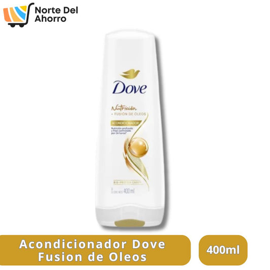 Acondicionador Dove 400ml | Nutrición con Fusión de Óleos