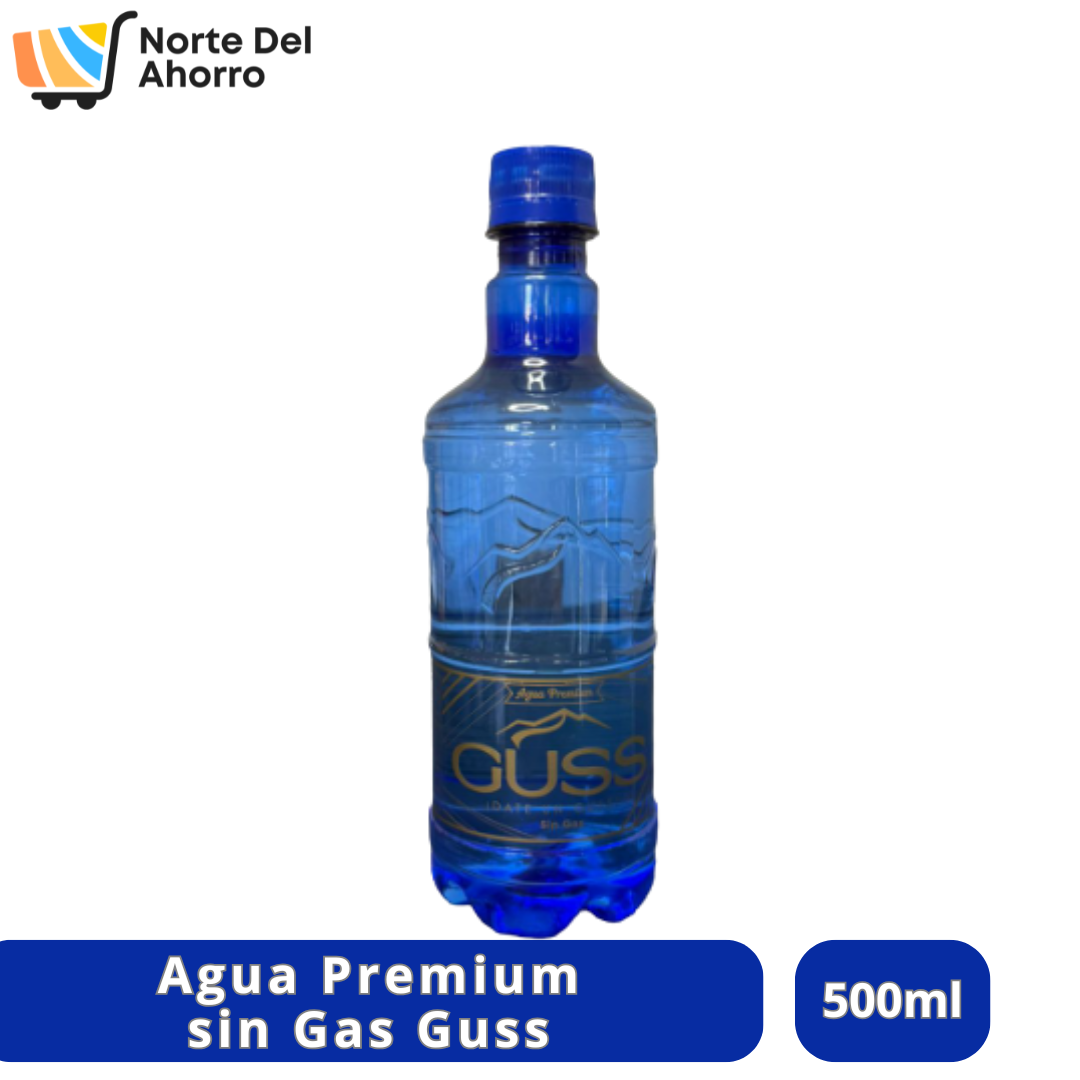 Agua Premium Guss sin Gas 500ml | Hidratación Pura y Natural