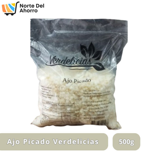 Ajo Picado Verdelicias 500g | Práctico y Listo para Cocinar