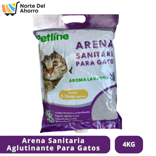 Arena Petline Aglutinante 4KG | Control de Olores