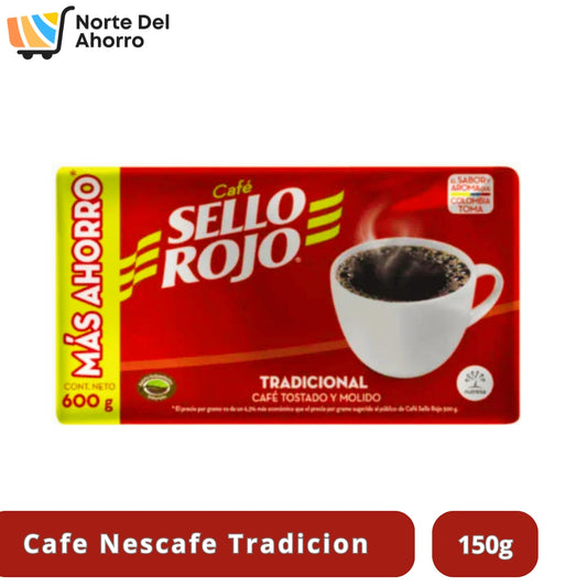 Café Molido Sello Rojo 600g | Sabor Colombiano
