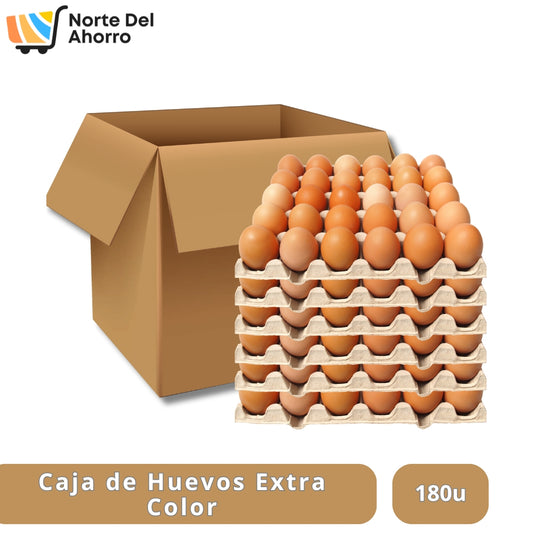 Caja Huevos Extra Color 180un | Mayor Rendimiento
