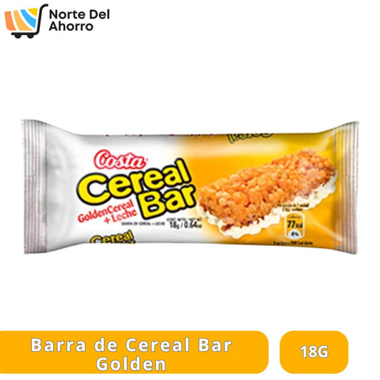 Cereal Bar Golden 18g | Energía Rápida y Sabor Único