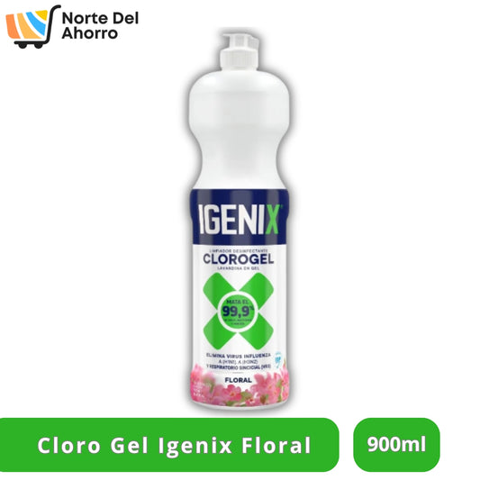 Cloro Gel Igenix Floral 900ml | Desinfección con Aroma