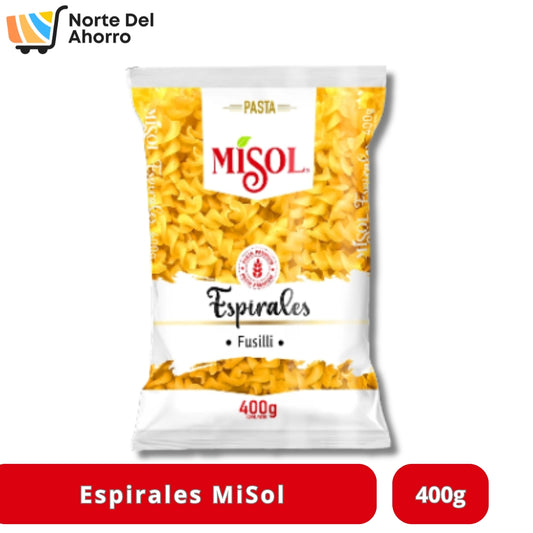Pasta Espiral MiSol 400g | Rinde y No Se Pega