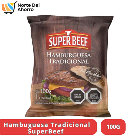 Hamburguesa Superbeef 100g | Sabor Clásico y Jugoso