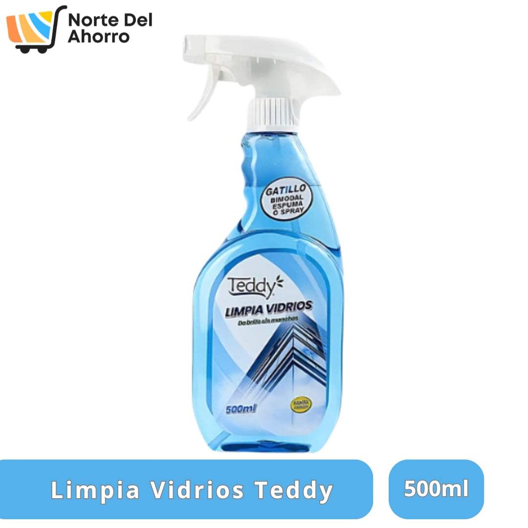 Limpia Vidrios Teddy 500ml | Brillo sin Rayas