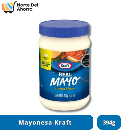 Mayonesa Kraft 394g | Cremosa y Sabrosa