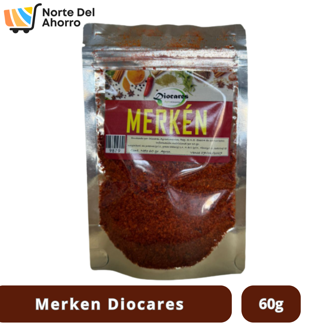 Merkén Diocares 60g | Sabor Ahumado y Picante Chileno