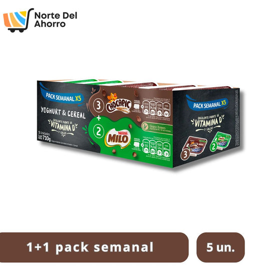 1+1 Pack semanal Chocapic - milo