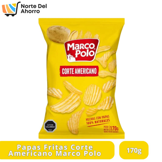 Papas MarcoPolo Corte Americano 170g.