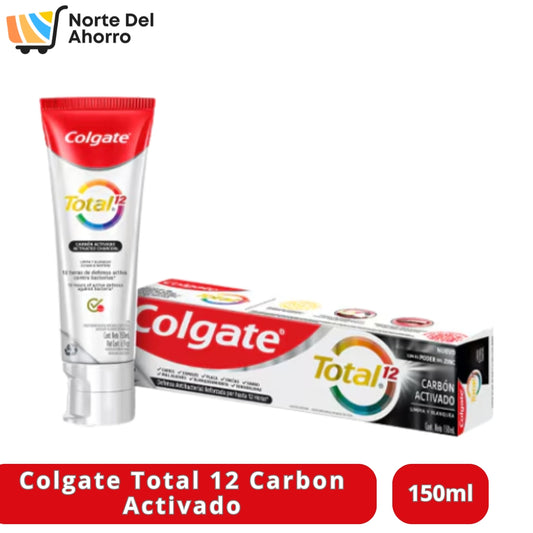 Colgate Carbón Total 12 150ml | Limpieza Profunda