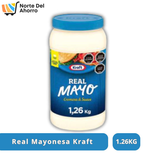 Mayonesa Kraft Real 1.26KG | Sabor Cremoso y Clásico