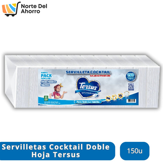 Servilletas Tersus Doble Hoja 150un | Más Rendidoras