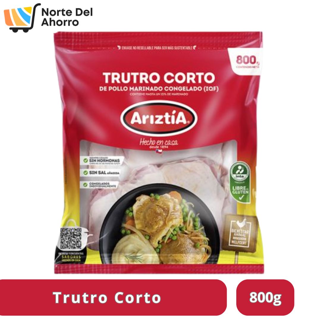Trutro Corto Ariztía 800g | Pollo Jugoso y Sabroso